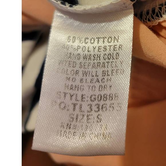 UMGEE Pink White Striped Round Neck Sleeveless Tank Top Women's Size Small - Picture 9 of 9